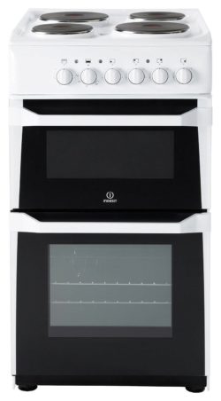 Indesit IT50EWS Single Electric Cooker - White.